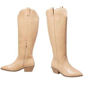 Universal Thread ~Light Brown Sommer Boot ~ Pull on with zipper ~ size 6 ~ NWT